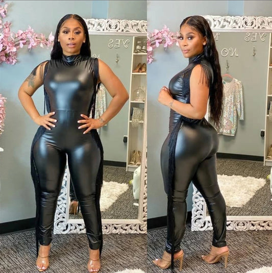 Bossy Leather Jumpsuit