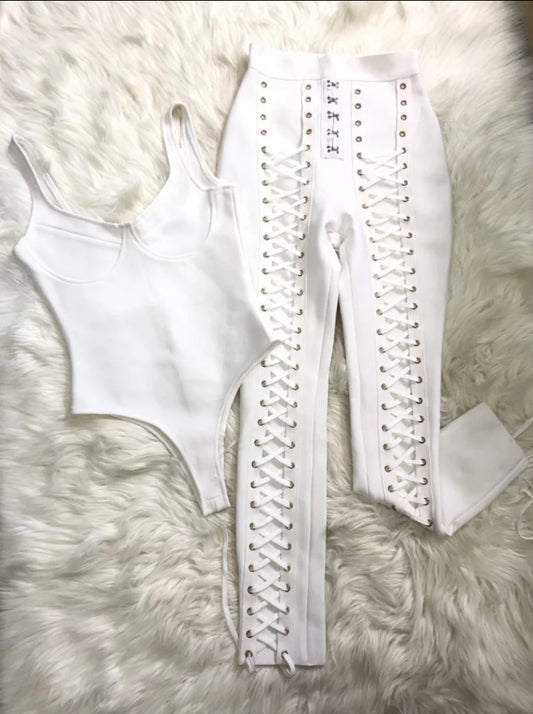 Venicey Bodysuit Pant Set