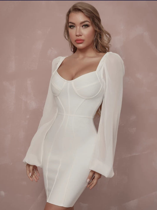 Cindy Bodycon White Dress