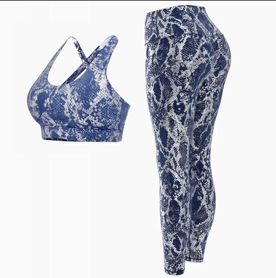 Snake  Print Gym Set