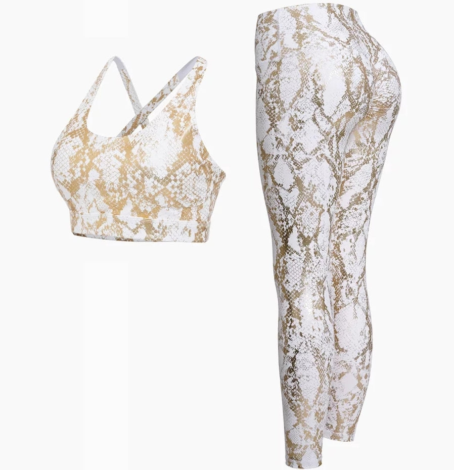 Snake  Print Gym Set