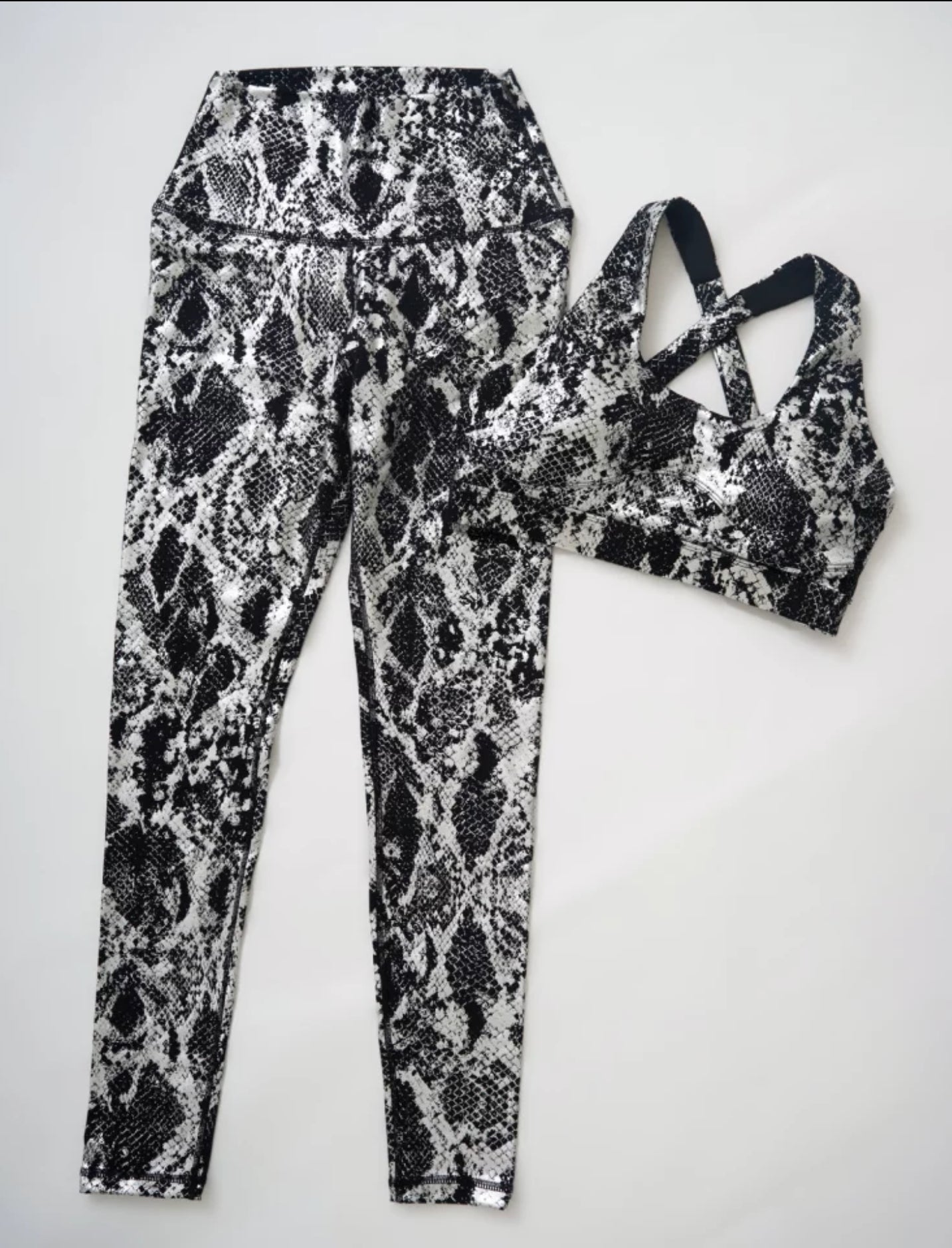 Snake  Print Gym Set