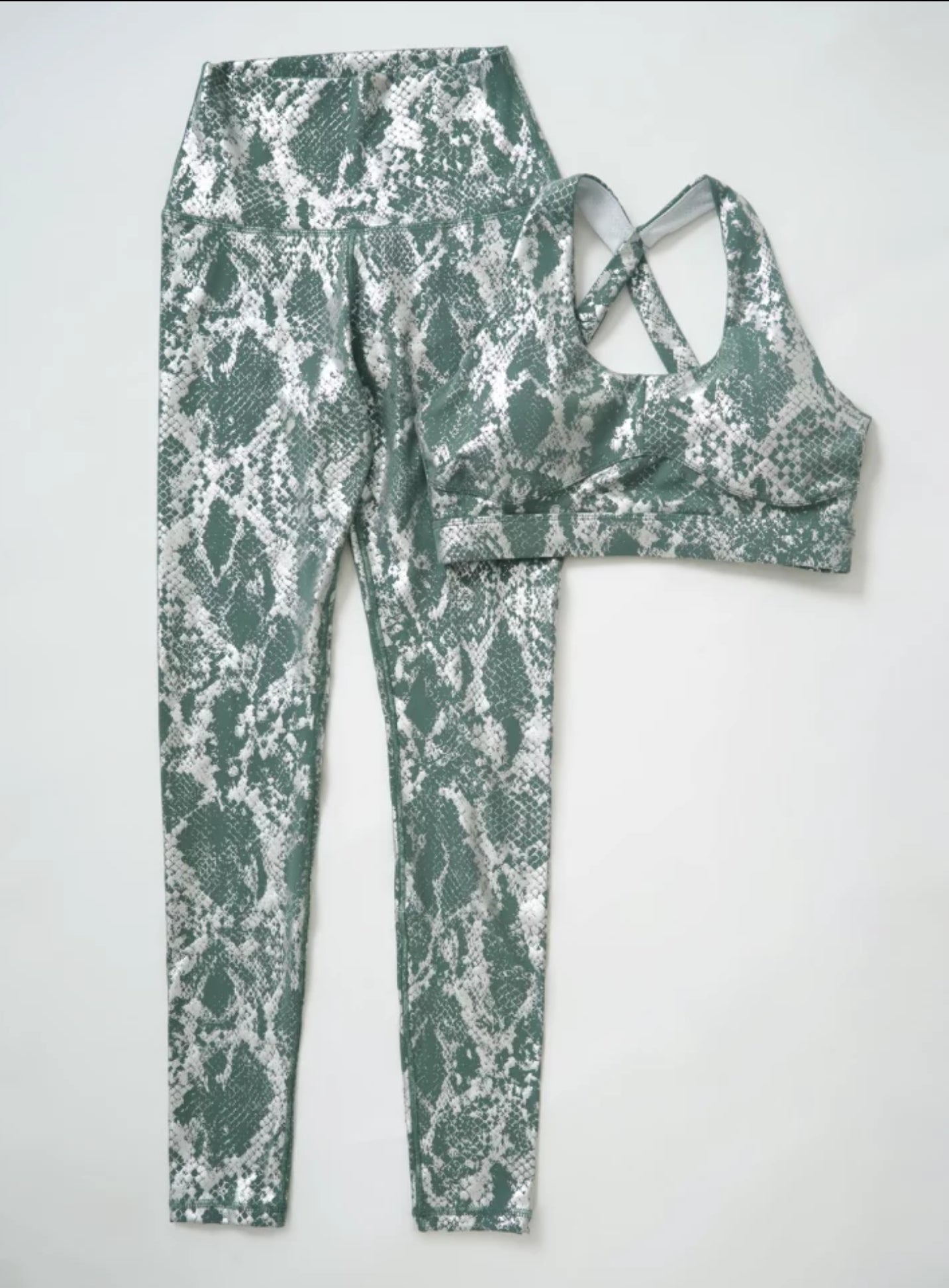 Snake  Print Gym Set