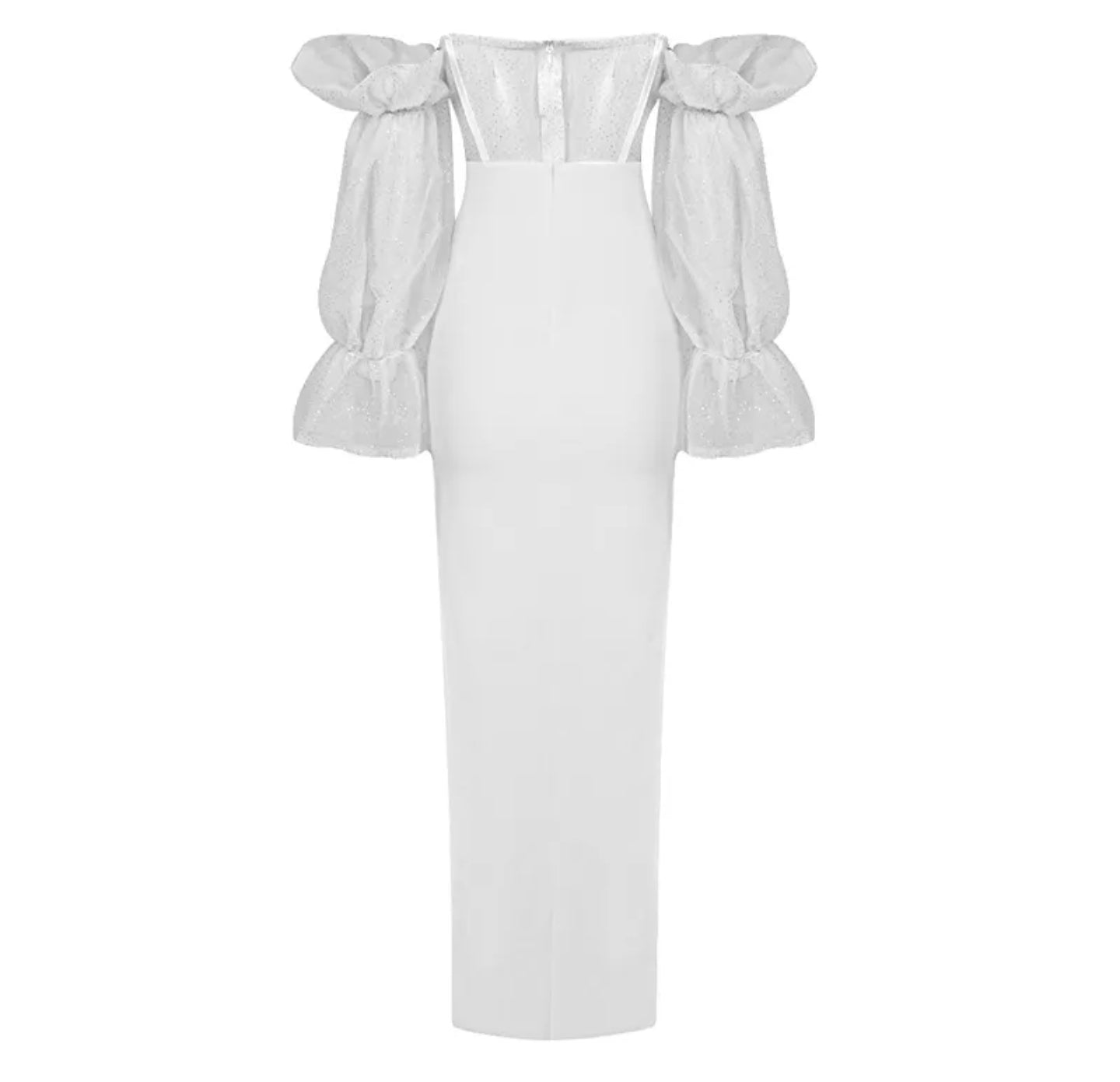 Eryka Off Shoulder Puff Sleeves Dress