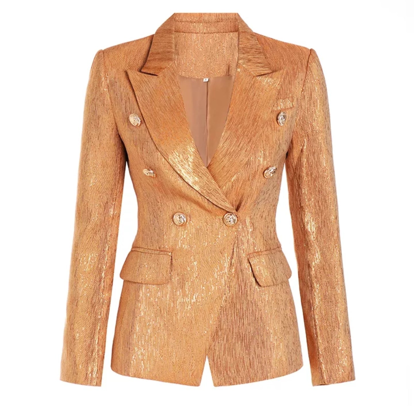 Bianca Gold Shimmer Blazer