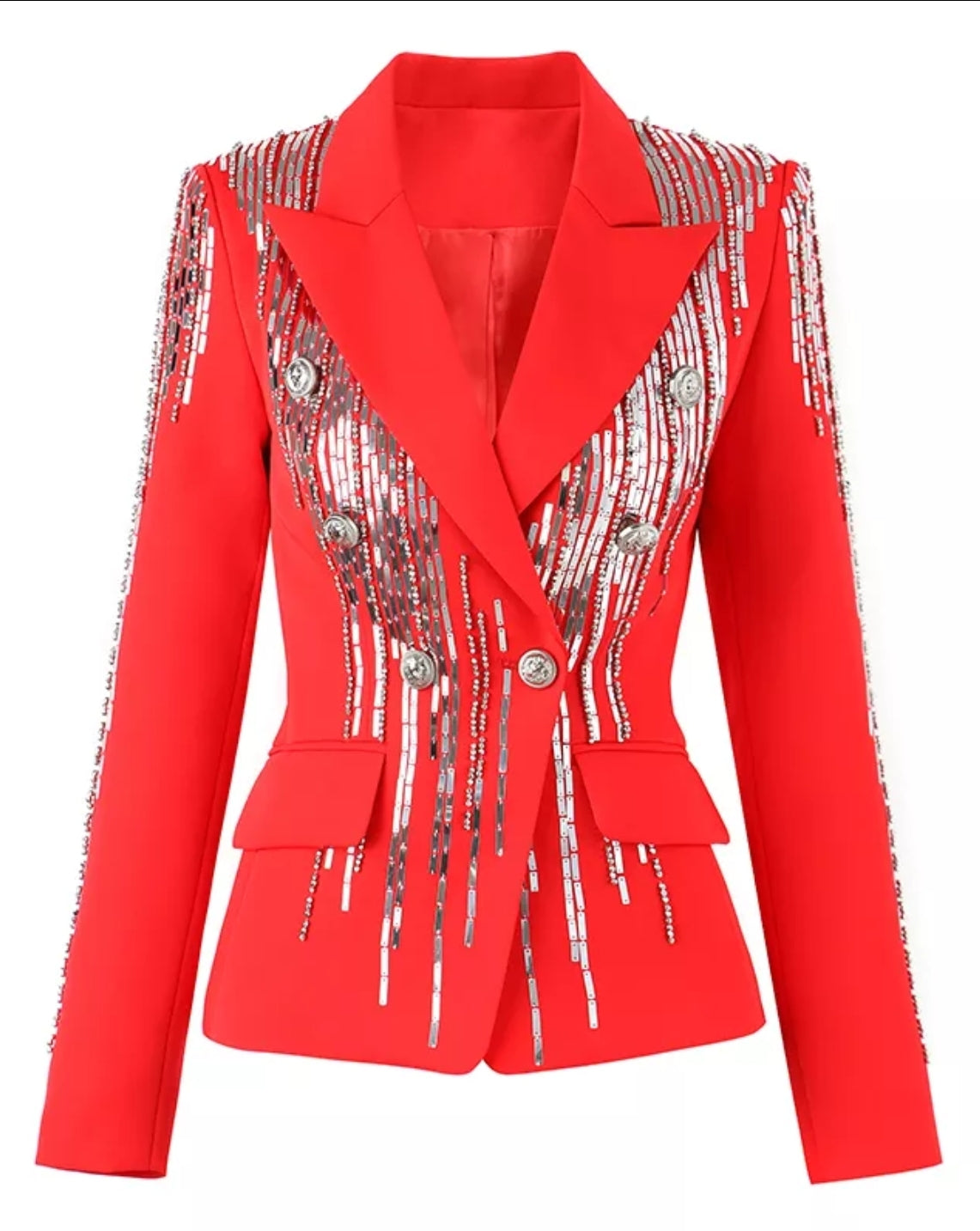 Retro Red Blazer