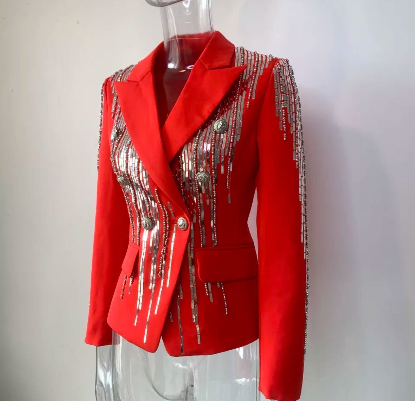 Retro Red Blazer