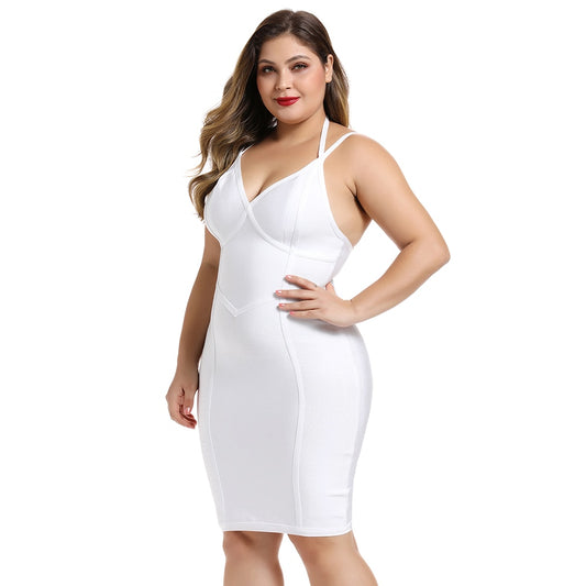 Royal Curves Bandage Halter Dress