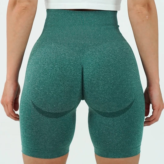 Seamless High Waist Sports Shorts