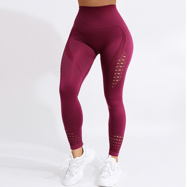 H.Q. Ziba Leggings Compression High Waist Workout Legging Seamless