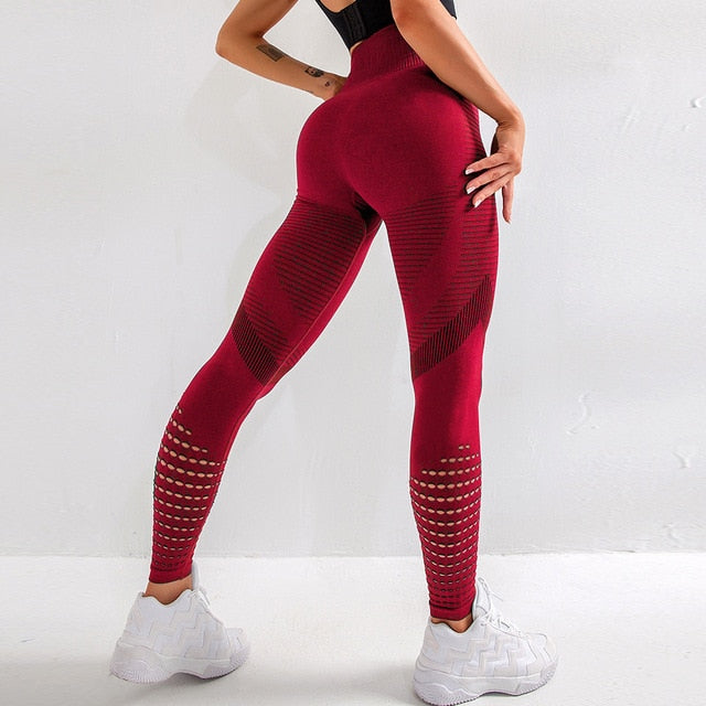 H.Q. Ziba Leggings Compression High Waist Workout Legging Seamless