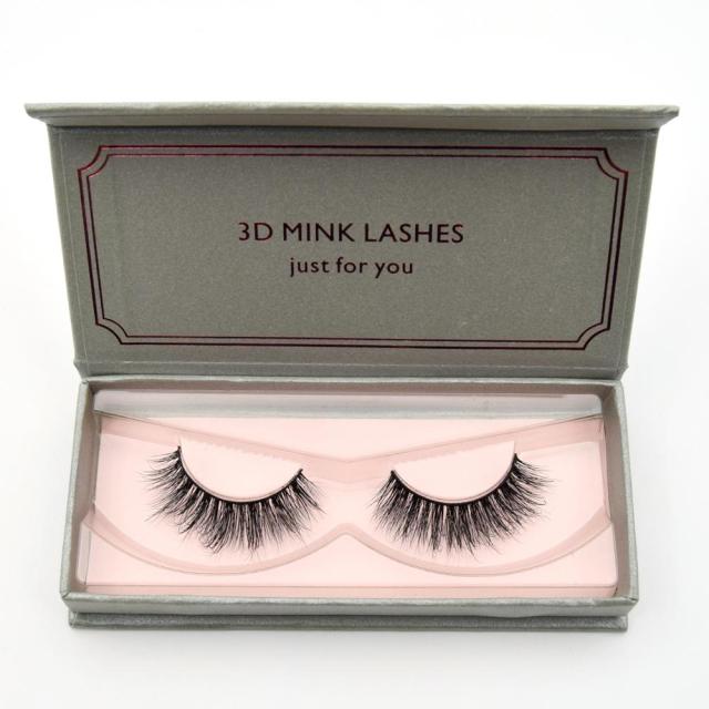 Natural Long Mink Eyelashes 3D Full Volume Lightweight Soft Extension