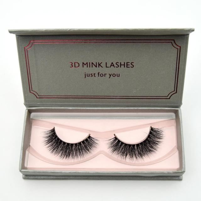 Natural Long Mink Eyelashes 3D Full Volume Lightweight Soft Extension