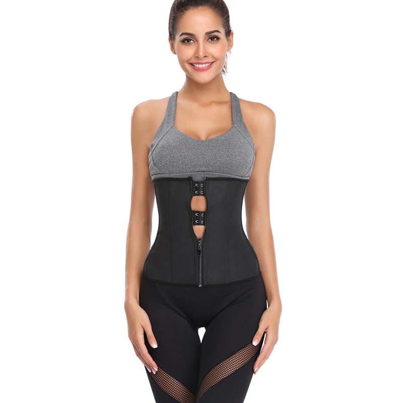 Waist Trainer Body Shaper Corsets with Zipper XS - 6XL