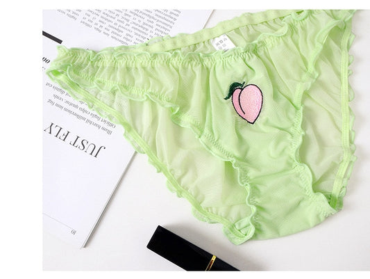 Temptation Low-Rise Panties Watermelon Embroidery