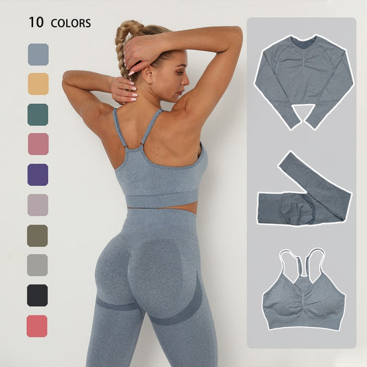 Seamless Gym Leggings + Sport Bra