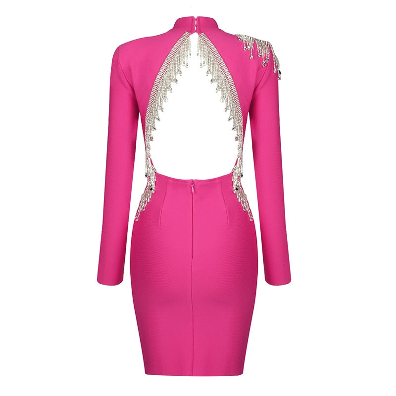 Diamond Tassel Bodycon Dress