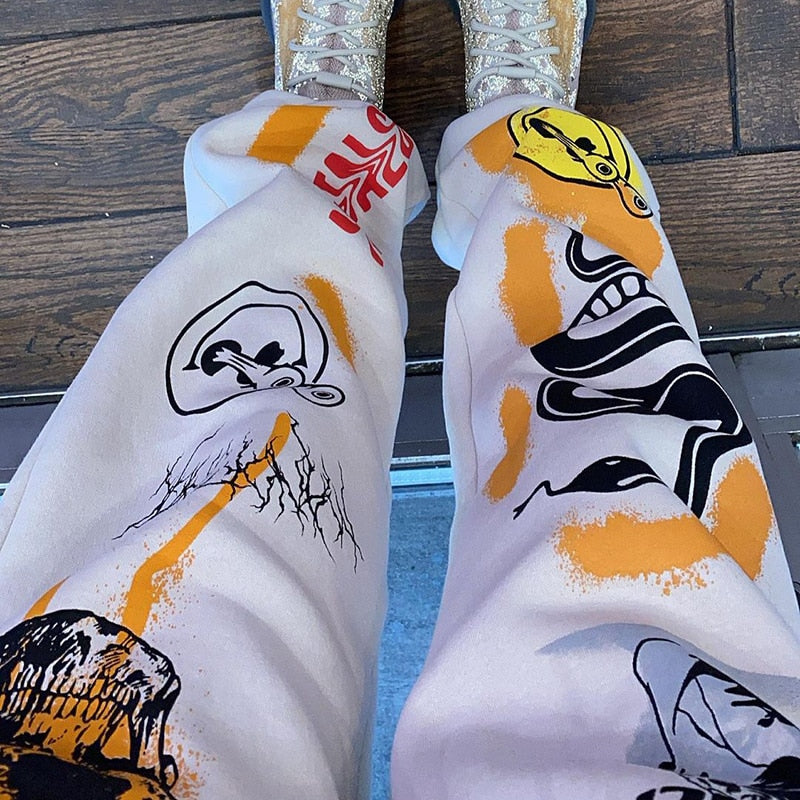 Harajuku Cartoon Print Jogger