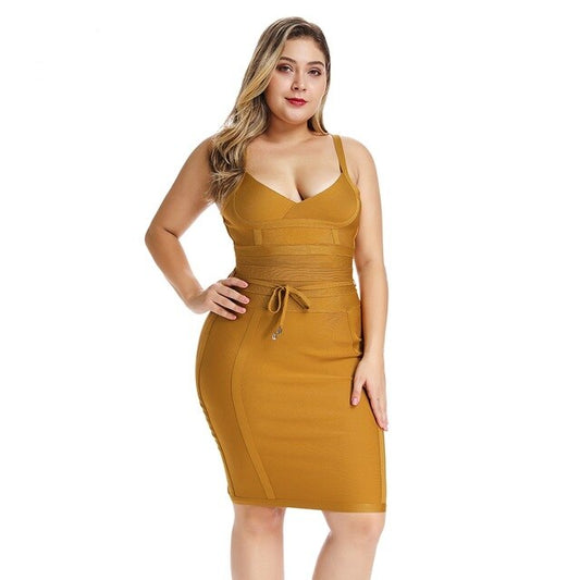 Royal Curves Elegant Bandage Bodycon Dress