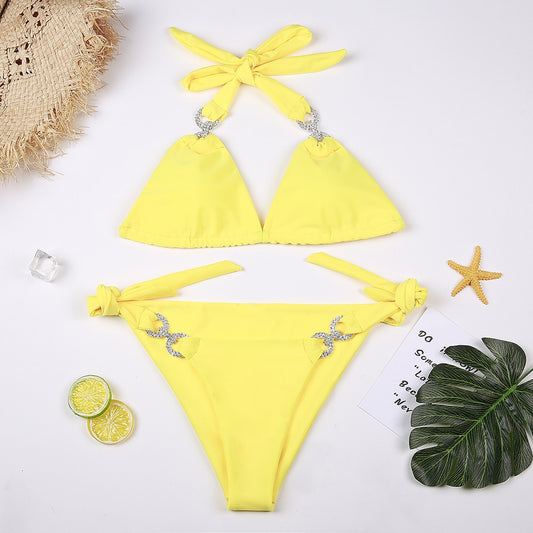 Bow Diamond Bikini Set