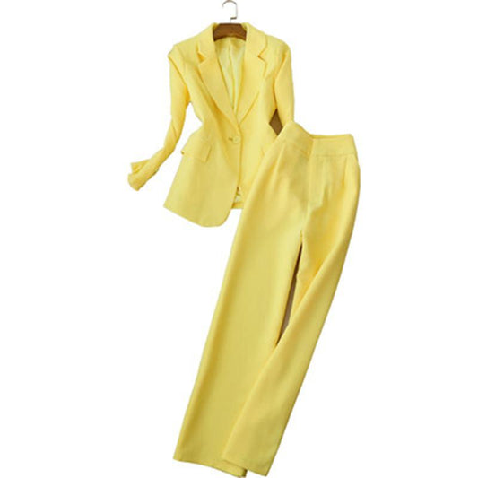 Wide Leg Pant Suit