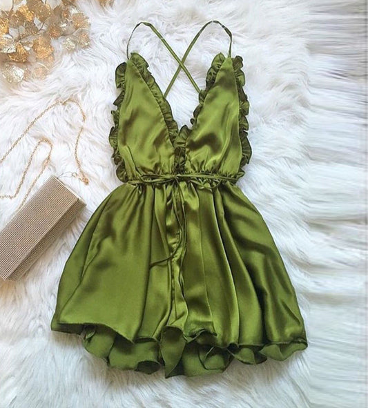 Satin  Romper