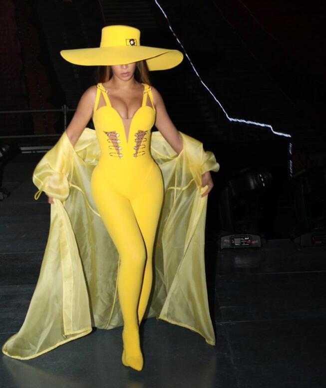 Yellow Bandage Jumpsuits