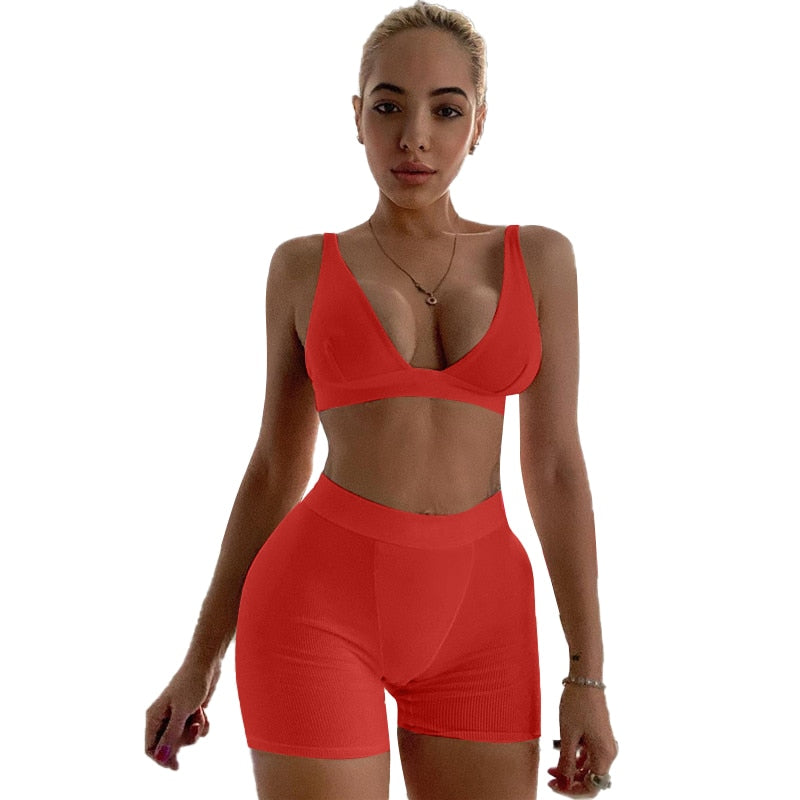 Tank and Biker Shorts 2 Piece Set