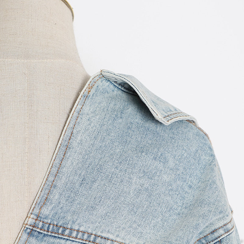 Rattle Asymmetrical Denim Jacket