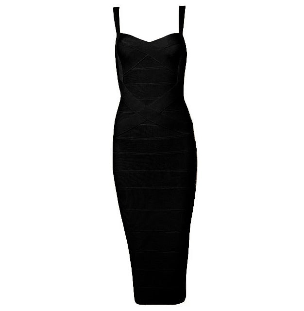 H.Q. St Bodycon Medi Dress