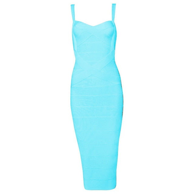 H.Q. St Bodycon Medi Dress