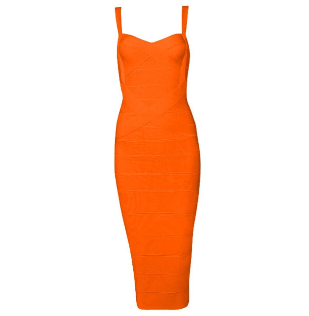 H.Q. St Bodycon Medi Dress