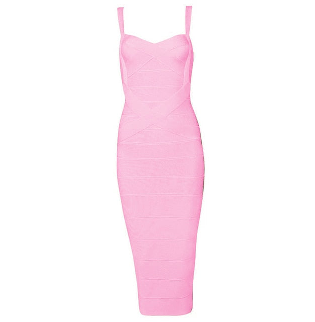 H.Q. St Bodycon Medi Dress