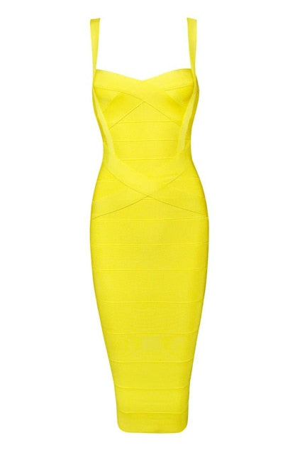 H.Q. St Bodycon Medi Dress