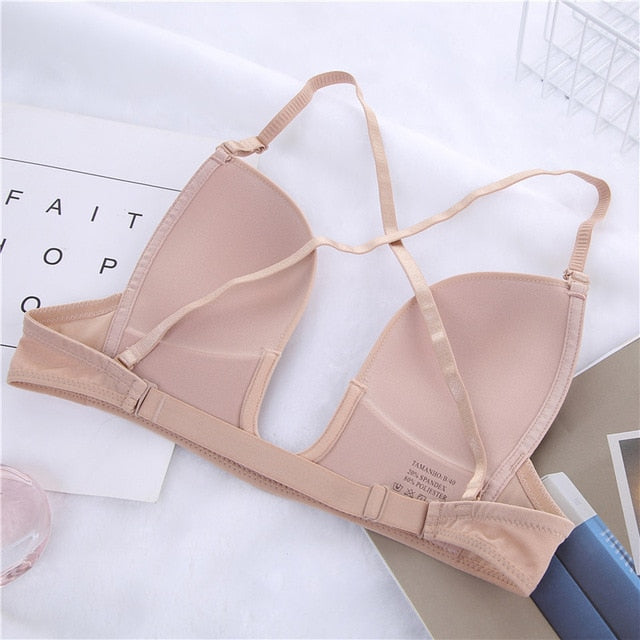 U-shaped Push up Bra Low-cut Backless