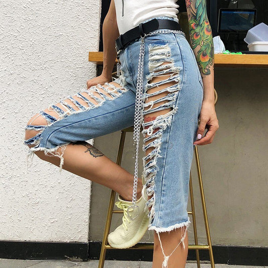 Streetwear H.O. High Waist Straight Pants