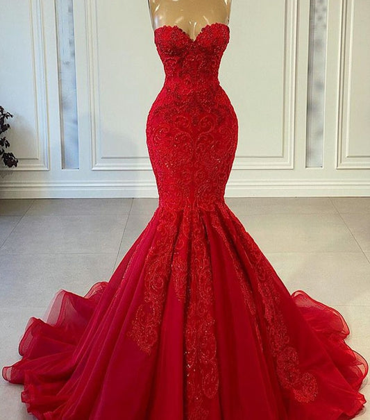 Mermaid Sweetheart Luxury Beaded Gown