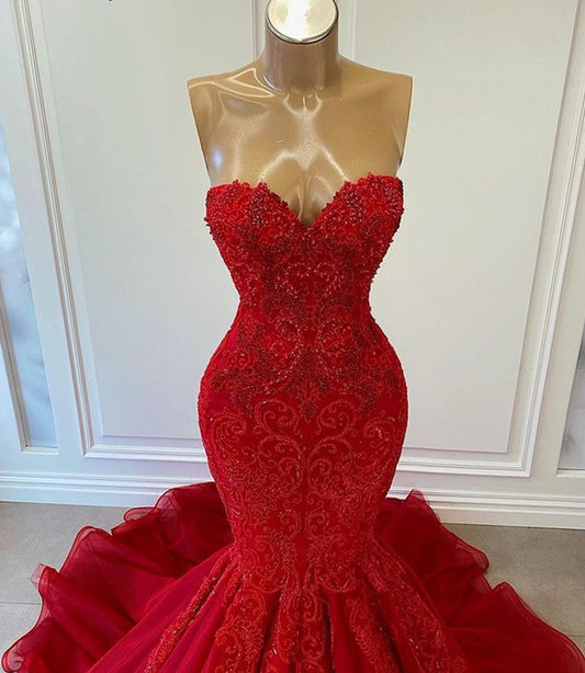 Mermaid Sweetheart Luxury Beaded Gown