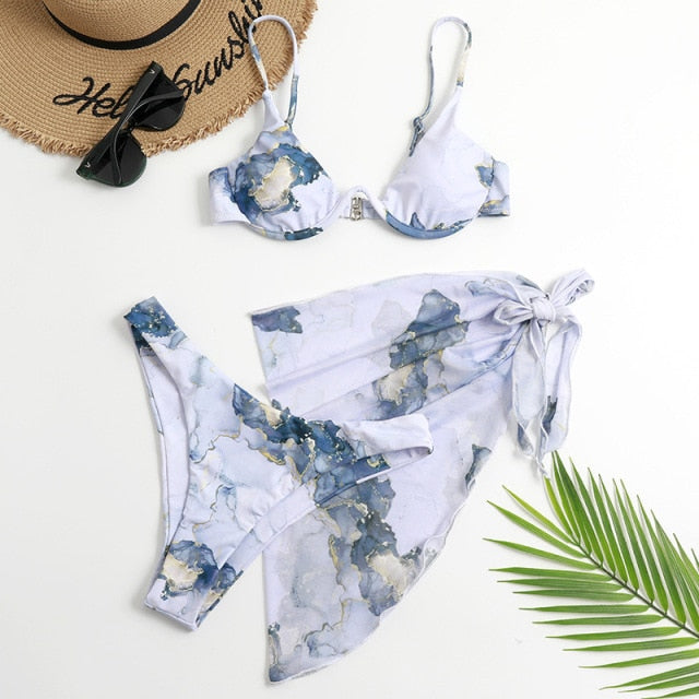 Marble Bikini Set