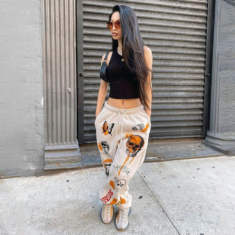 Harajuku Cartoon Print Jogger