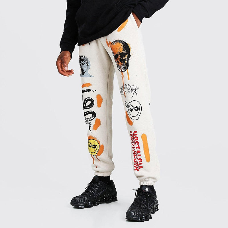 Harajuku Cartoon Print Jogger