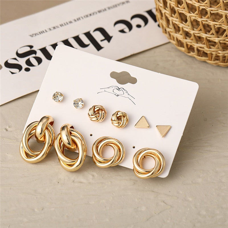 Geometirc Brincos Earrings