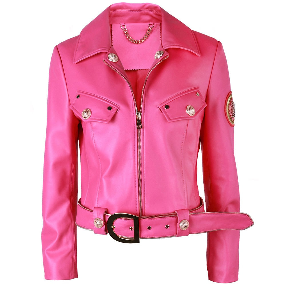 Betsy Leather Biker Jacket