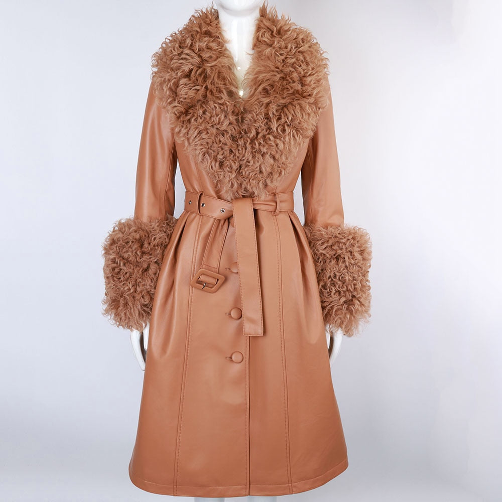 Amber Long Windbreak Coat