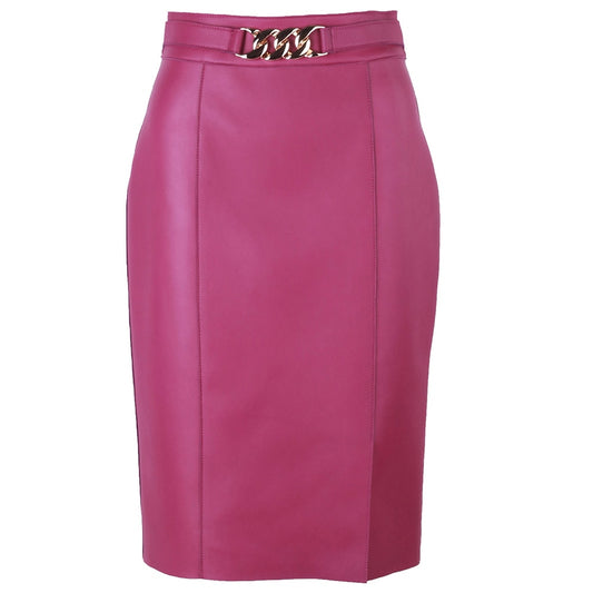 Betsy Leather High Waist Skinny Pencil Skirt