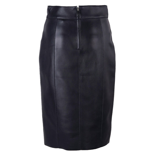 Betsy Leather High Waist Skinny Pencil Skirt