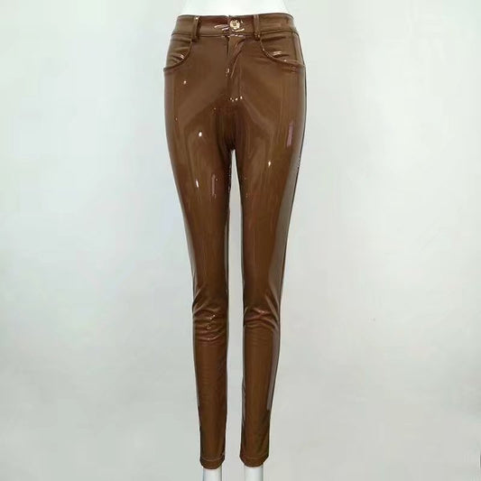 Ziba High Quality Leather Stretch Pants